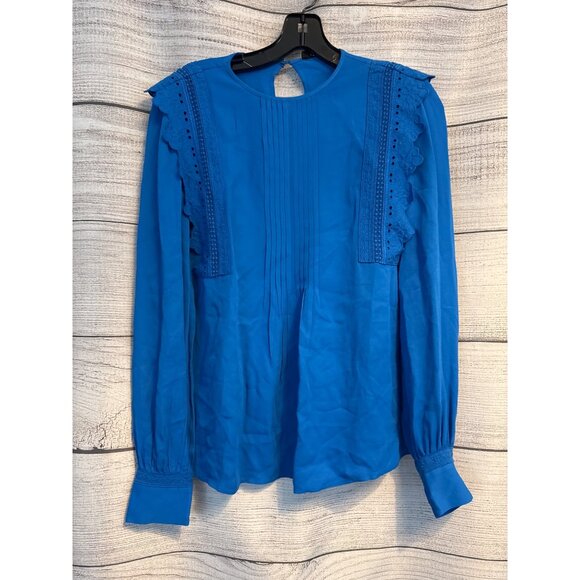 Reiss Bexley Fabric Intere Blouse Size 4 - Picture 1 of 3